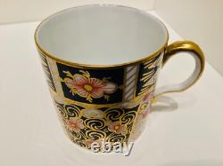 Set 6 Royal Crown Derby Imari 2451 Coffee Cups & Saucers