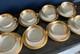 Set/8 Lenox China Westchester Footed Cups & Saucers 24k Gold Vintage Excellent
