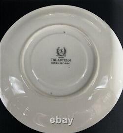 Set Of 10 Lenox Autumn Mixed Marks Gold Mark Cups Black The Autumn Saucers