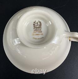 Set Of 10 Lenox Autumn Mixed Marks Gold Mark Cups Black The Autumn Saucers