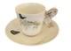 Set Of 12 Antique Butterfly Handle Haviland Limoges Cups Saucers Hp W Gold Trim