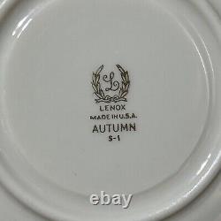 Set Of 12 Lenox'The Autumn' S-1 Gold Mark Cups and Saucers