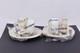 Set Of 2 Wedgwood Gold Florentine Coffee Espresso Demitasse Cups & Saucers New
