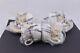 Set Of 4 Wedgwood Gold Florentine Coffee Espresso Demitasse Cups & Saucers New