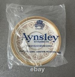 Set Of 8 Aynsley Gold Dowery Cups & Saucers