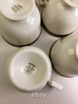 Set of 11 Lenox Ambassador Collection Langdon Gate Tea / Coffee Cups & Saucers
