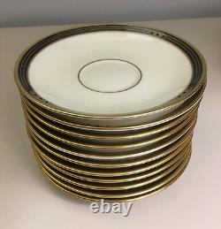 Set of 11 Lenox Ambassador Collection Langdon Gate Tea / Coffee Cups & Saucers