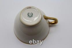 Set of 11 Lenox China Cups and Saucers 23pcs-943/86 Green Backstamp and Gold Rim