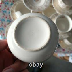 Set of 24 pcs Royal China Inc. Warranted 22K Gold Delmar Lace Tea Cups + Saucers