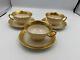 Set Of 3 X Lenox Westchester Gold Marks Cups & Saucers