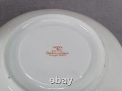 Set of 4 Haviland Limoges Gold Scrollwork & Cobalt Demitasse Cups & Saucers