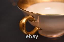 Set of 4 LENOX WESTCHESTER CUPS AND SAUCERS Gold Incrusted Teacups