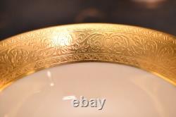 Set of 4 LENOX WESTCHESTER CUPS AND SAUCERS Gold Incrusted Teacups