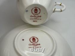 Set of 4 Royal Crown Derby Bone China CARLTON GOLD Cups & Saucers