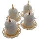 Set Of 4 -turkish Greek Arabic Coffee Espresso Serving Swarovski Cup Saucer Gawa