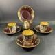 Set Of 4 Cups And Saucers Royal Vienna Hand Painted Signed Forst