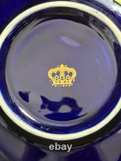 Set of 5 Royal Linoj Seckin Limoges Cobalt Blue 24K Gold Demitasse Cups Saucers Set of 5 Royal Linoj Seckin Limoges Cobalt Blue 24K Gold Demitasse Cups Saucers