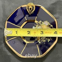 Set of 5 Royal Linoj Seckin Limoges Cobalt Blue 24K Gold Demitasse Cups Saucers Set of 5 Royal Linoj Seckin Limoges Cobalt Blue 24K Gold Demitasse Cups Saucers