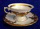 Set Of 6 Antique/vintage Gold Embossed Demi-tasse Cups Withsaucers By Kpm Poland