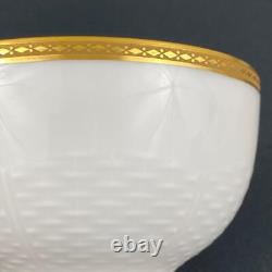 Set of 6 Antique c1903 Cup & Saucer Haviland French Porcelain Limoges Gold Gilt