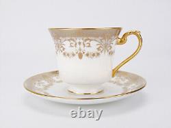 Set of 6 De Lamerie London Fine Bone China Teacups and Saucers Slight Mismatch
