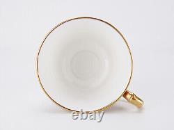 Set of 6 De Lamerie London Fine Bone China Teacups and Saucers Slight Mismatch