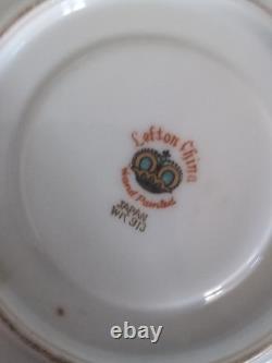 Set of 6 Lefton Turquoise & Gold Courting Couples Cups & Saucers