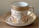 Set Of 6 Spode Spode's Garden Gold Chinoiserie Demitasse Cups & Saucers