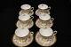 Set Of 6 Vintage Gold Tuscan Fine English Bone China Cups & Saucers Hand Painted