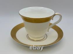 Set of 6 Waterford Fine China KELLS GOLD Cups & Saucers
