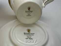 Set of 6 Waterford Fine China KELLS GOLD Cups & Saucers