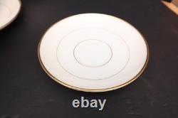 Set of 6 Waterford Fine China LISMORE GOLD Cups & Saucers England