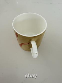 Set of 6 Wedgwood Susie Cooper design Old Gold Nebula coffee cups and saucers