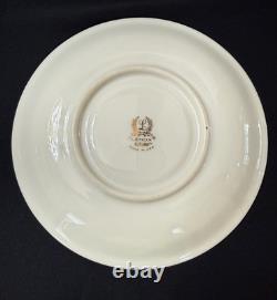 Set of 7 Tea Cups & Saucers Lenox Autumn Gold Trim Bone China