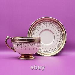 Set of 8 Vintage Art Deco Jackson and Gosling Grosvenor Cups With Saucers
