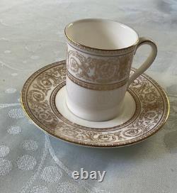 Set of Ten Royal Doulton Coffee Cups and Saucers'Sovereign' Pattern