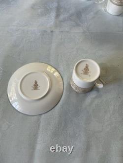 Set of Ten Royal Doulton Coffee Cups and Saucers'Sovereign' Pattern