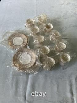 Set of Ten Royal Doulton Coffee Cups and Saucers'Sovereign' Pattern