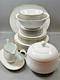 Set Of Classic Noritake P589 Dinner Ware For Six White With Gold Rim And Gold