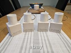 Set of four Feldspar gold fine bone china espresso mugs