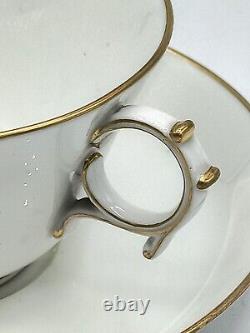 Sevres Cup and Saucer Decorated with a Crest of the French Republic in Gilt 1906