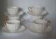 Shelley England White Gold Ludlow Trim Coffee Cups With Saucers Set Of 6