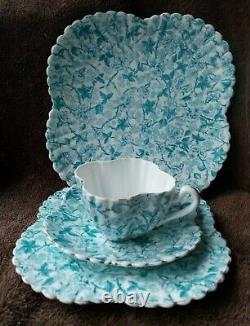 Shelley Foley Wileman Gilded Alexandra Bramble Cup Saucer Plate Cake Plate c1895
