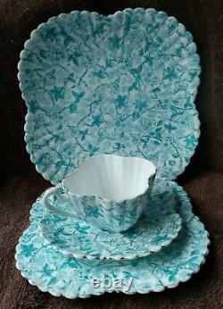 Shelley Foley Wileman Gilded Alexandra Bramble Cup Saucer Plate Cake Plate c1895
