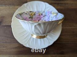 Shelley Oleander Rock Garden Chintz Yellow Teacup Tea cup Saucer Gold Set