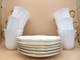 Shelley Regency Fine Bone China Coffee Cups And Saucers Set Of 6 White Gold Trim