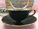 Shelley Rock Garden Oleander Chintz Cup, Saucer And Plate Gold Trim #13415
