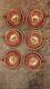 Six Beautiful Vintage Royal Stafford England Pink & Gold Tea Cups & Saucers