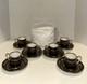 Six Cobalt Blue And Gold Demitasse Cups And Saucers With Carrying Case Germany