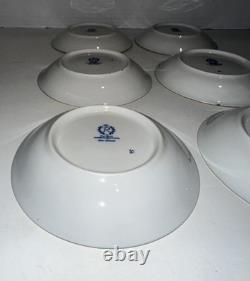 Six Cobalt Blue and Gold Demitasse Cups and Saucers With Carrying Case Germany